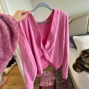 Pink reversible Aerie sweatshirt